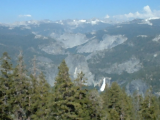 Mountains and conifer forest