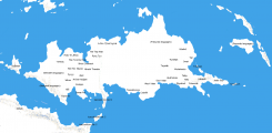 A linguistic map of Tuysáfa around 0 YP. Base map by Cedh, projection and data by Zju. Valid.