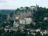 Village built into a cliff