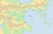 Northern Peilaš with regional names. Map by Cedh. Valid except for some coastline details.